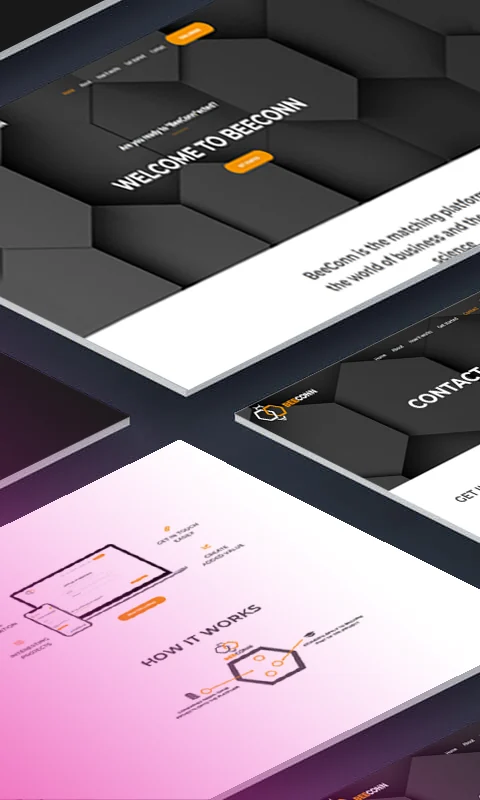 Websitegestaltung für beeconn aus dem CatchMarketing-Portfolio